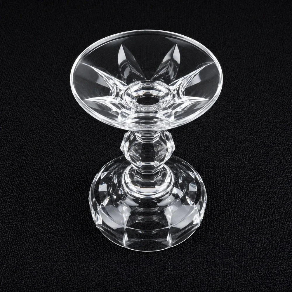 Crystalex Bohemian Crystal Belfast Wine Goblets Set of 2 Cut Glass 5.75 inch